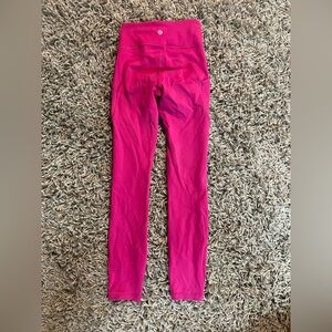 Pink Lululemon leggings